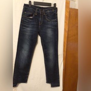 R13 Boy Straight Jeans with step hem